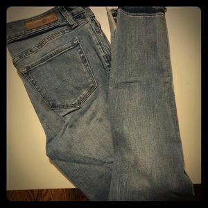 Treasure and bond raw hem distressed jeans